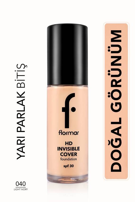 Doğal Bitişli Fondöten- Invisible Cover Hd Fdt. - Sarı Alt Ton 090 Golden Natural - 8682536059114 - 248