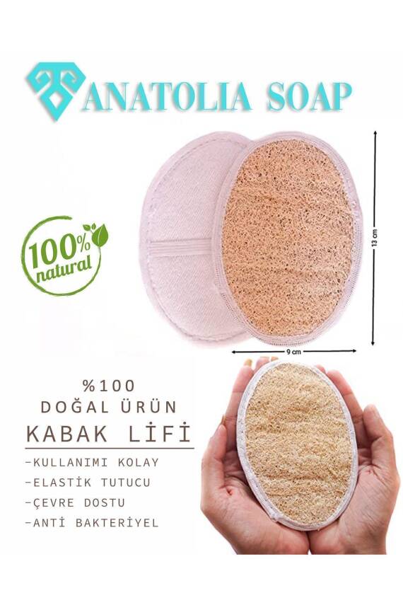 Doğal Kabak Lifi Kesesi, Selülite Batık Ve Sivilcelere Son Ve Bulaşık Lifi - 1