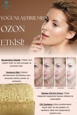 Doğal Kabak Lifli Ozon Sabunu Cilt Yenileyici Arındırıcı Pirinç Özlü Serum Etkisi Kolajen - 2