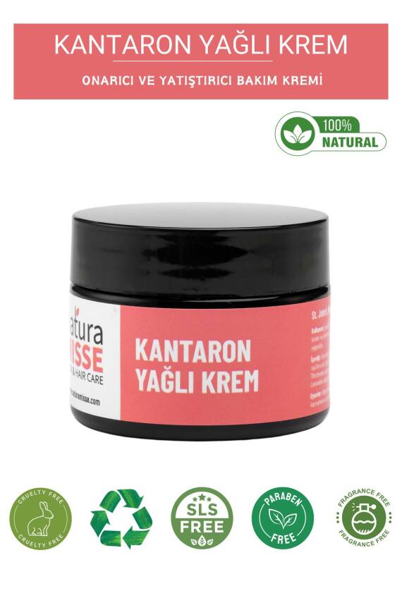 Doğal Kantaron Yağlı Krem 50 ml Yara Iyileştirici Onarıcı Nemlendirici Çok Amaçlı Krem - 1
