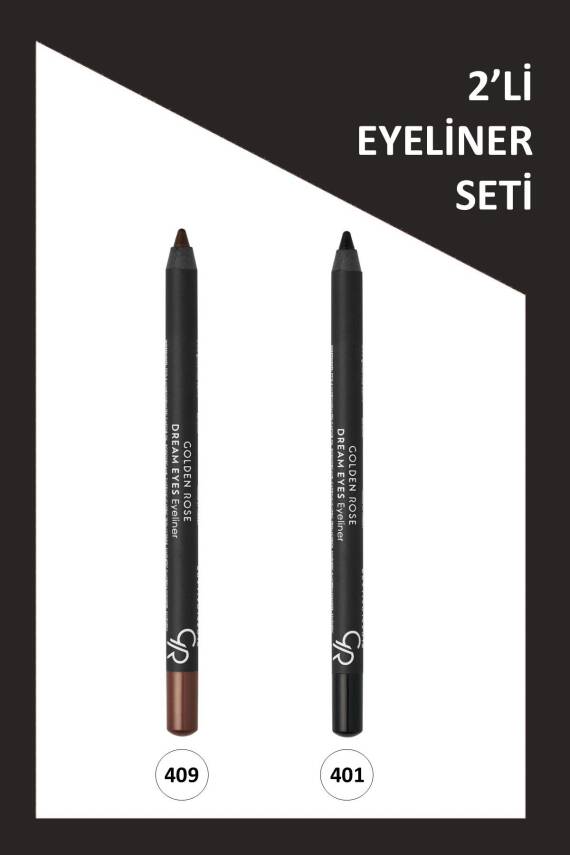 Dream Eyes Eyeliner 2li Göz Kalemi Seti- No 401-409 - 1