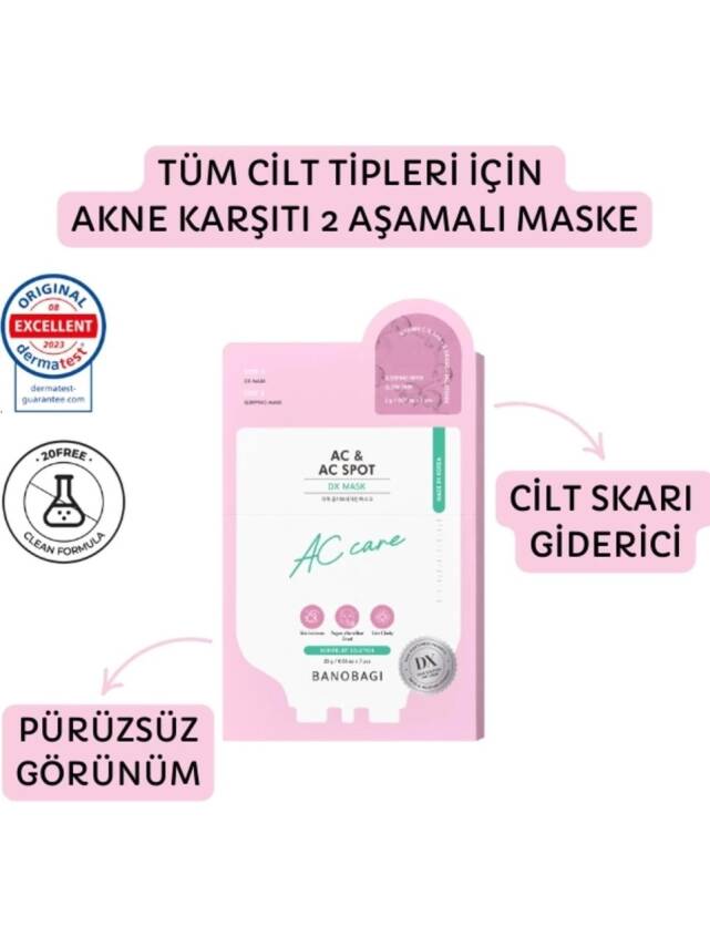Dx Mask Ac & Ac Spot (AKNE VE SKAR KARŞITI MASKE) - 1