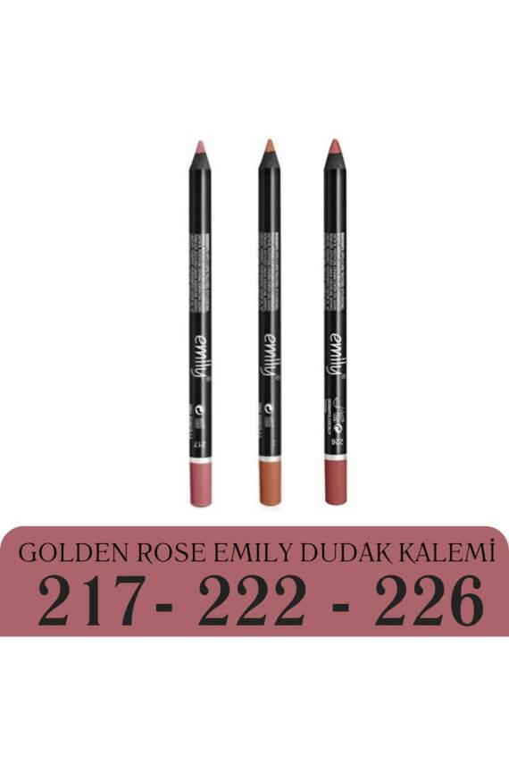 Emily Dudak Kalemi 3lü No 217-222-226 - EN YENİ RENKLER - 1