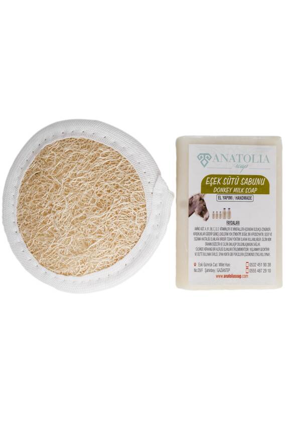 Eşek Sütü Sabunu + Kabak Lifi - 1