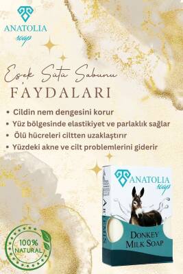 Eşek Sütü Sabunu Kırışıklıkları Gideriyor Cildi Gençleştiriyor Kolajen 100 gr - 2