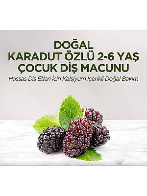 Eyüp Sabri Tuncer Doğal Karadut Özlü 2-6 Yaş Çocuk Diş Macunu 60 ml - 2