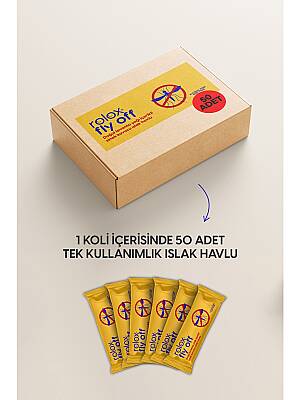 Fly Off - 50 Paket - Sinek Ve Kene Kovucu Islak Havlu - 5