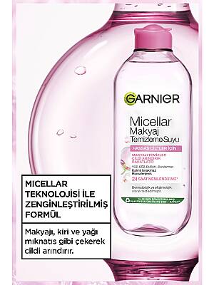 Garnier Micellar Hassas Ciltler Kusursuz Makyaj Temizleme Suyu 400 ML - 4
