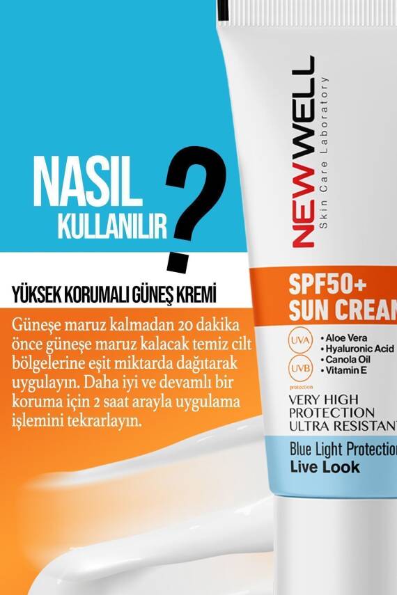 Güneş Kremi Yüksek Koruma Spf 50+ Aloe Vera - 5