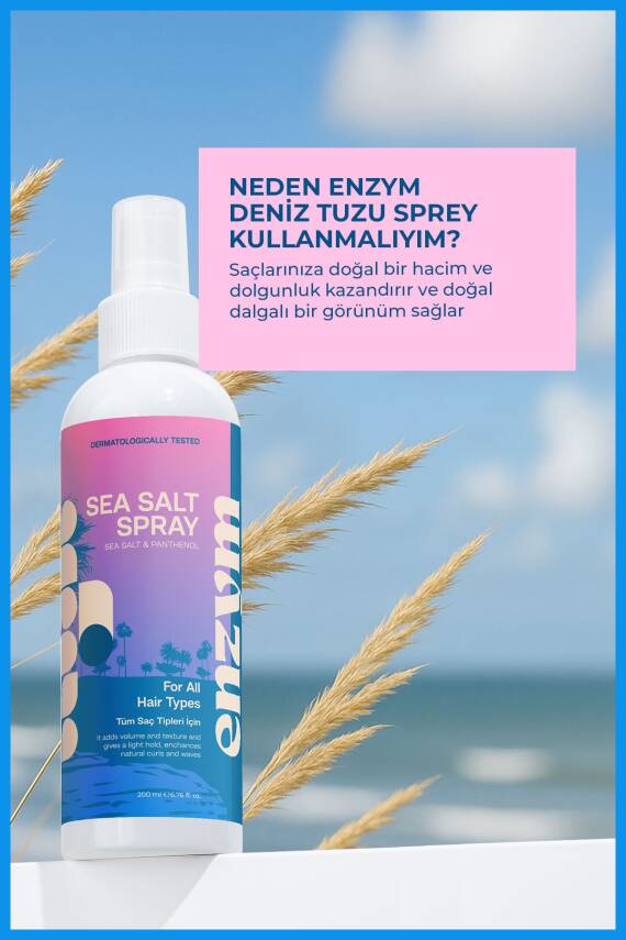 Hacim Ve Dolgunluk Veren, Saç Şekillendirici Deniz Tuzu Saç Bakım Spreyi 200 ml - 1