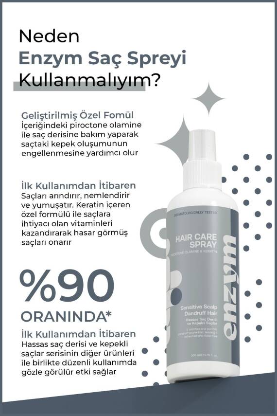 Hassas Saç Derisi Ve Kepekli Saçlara Özel Kepek Önleyici Sprey 200 ml - 1