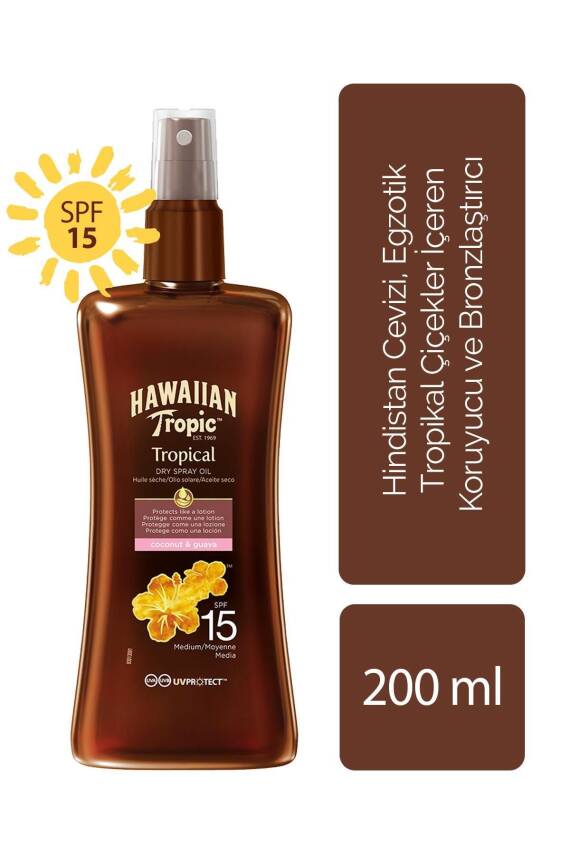 Hawaııan Tropıc Koruyucu Ve Bronzlaştırıcı Yağ Spf 15 - 1