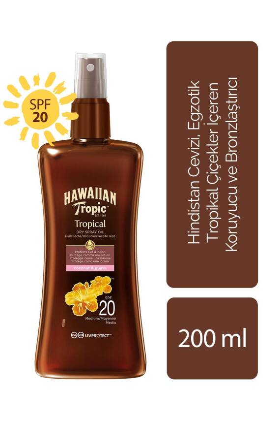 Hawaııan Tropıc Koruyucu Ve Bronzlaştırıcı Yağ Spf 20 - 1