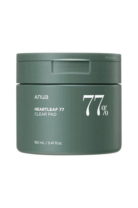Heartleaf 77% Clear Pad Gözenek Ve Siyah Nokta Karşıtı Asitli Tonik Ped 160ml - 1