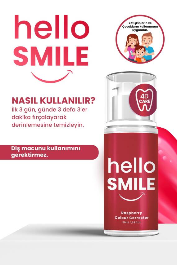 Hello Smıle Ahududu Aromalı 4d Beyazlatıcı Diş Jeli - 3