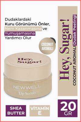 Hey Sugar Hindistan Ceviz Aromalı Dudak Peelingi 20gr - 1