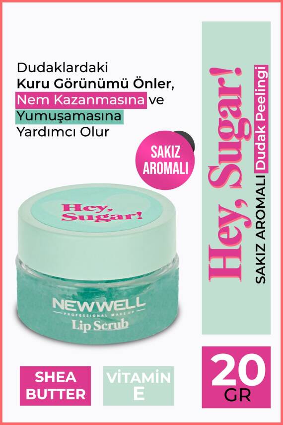 Hey Sugar! Sakız Aromalı Dudak Peelingi 20gr - 1