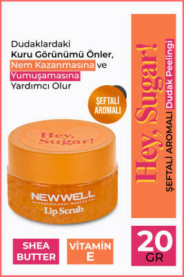Hey Sugar! Şeftali Aromalı Dudak Peelingi 20gr - 1