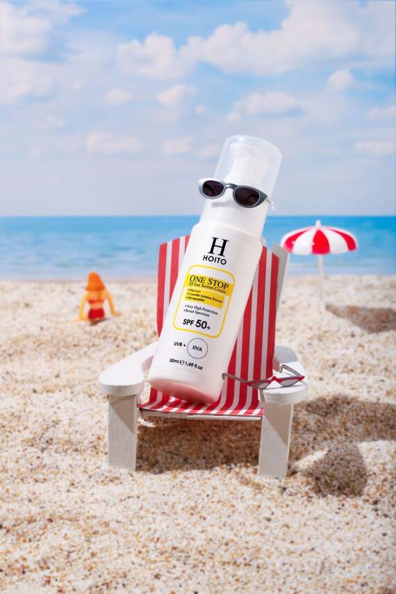Hızlı Emilen Yapışkanlık Hissi Bırakmayan Güneş Koruyucu SPF50+PA++++50ml-One Stop Sun Screen Cream - 4
