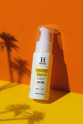 Hızlı Emilen Yapışkanlık Hissi Bırakmayan Güneş Koruyucu SPF50+PA++++50ml-One Stop Sun Screen Cream - 6
