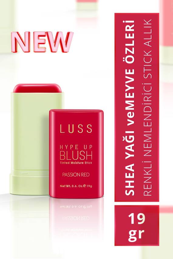 HYPE UP BLUSH STICK ALLIK Passion RED - 1