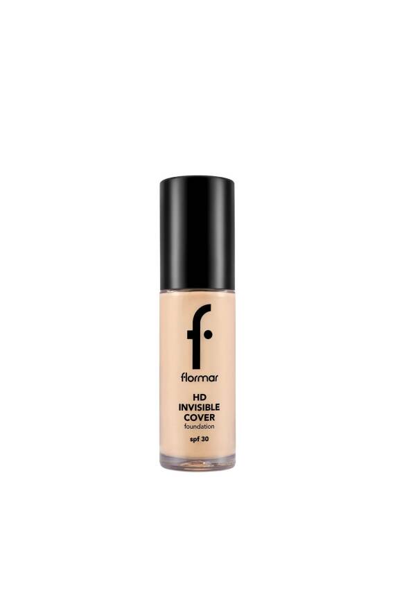 Invisible Cover HD Hafif Yapılı & Yarı Parlak Bitişli Spf30 Fondöten 30 g 60 Ivory Np - 131