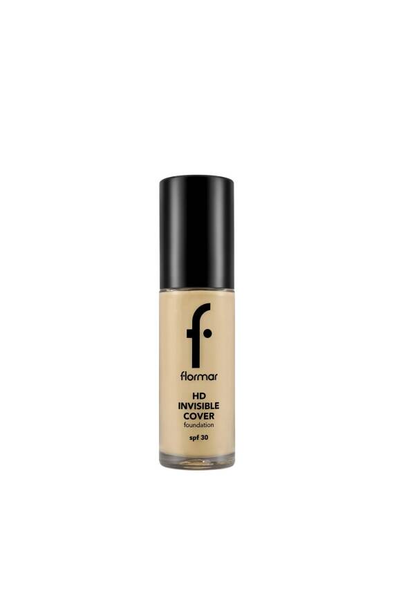 Invisible Cover HD Hafif Yapılı & Yarı Parlak Bitişli Spf30 Fondöten 30 g 60 Ivory Np - 64