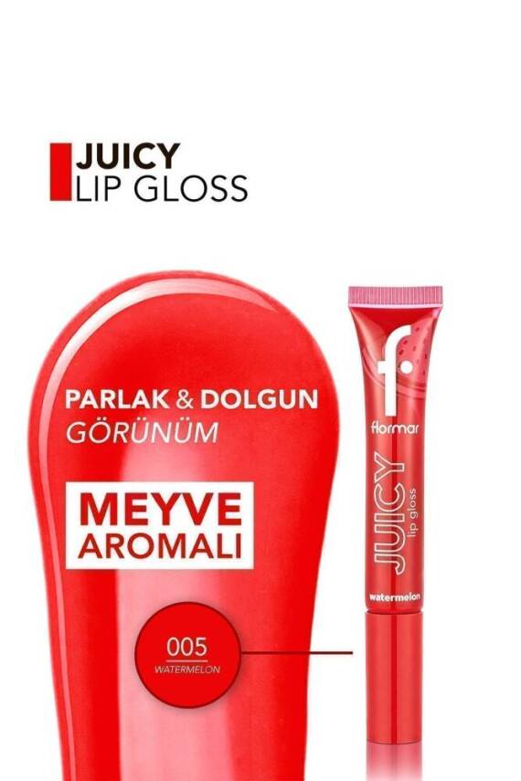 Juicy Doğal Renk Veren Meyve Aromalı Nemlendirici Dudak Parlatıcısı 005 WATERMELON - 2