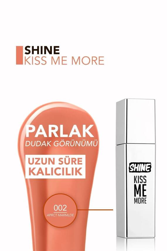 Kalıcı Parlak Likit Ruj (AÇIK MOR) - Shine Kiss Me More Lls - 008 Long Story - 8682536083812 - 442