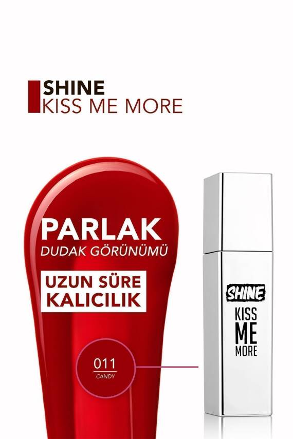 Kalıcı Parlak Likit Ruj (AÇIK MOR) - Shine Kiss Me More Lls - 008 Long Story - 8682536083812 - 146