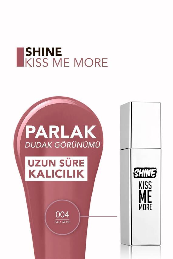 Kalıcı Parlak Likit Ruj (AÇIK MOR) - Shine Kiss Me More Lls - 008 Long Story - 8682536083812 - 194