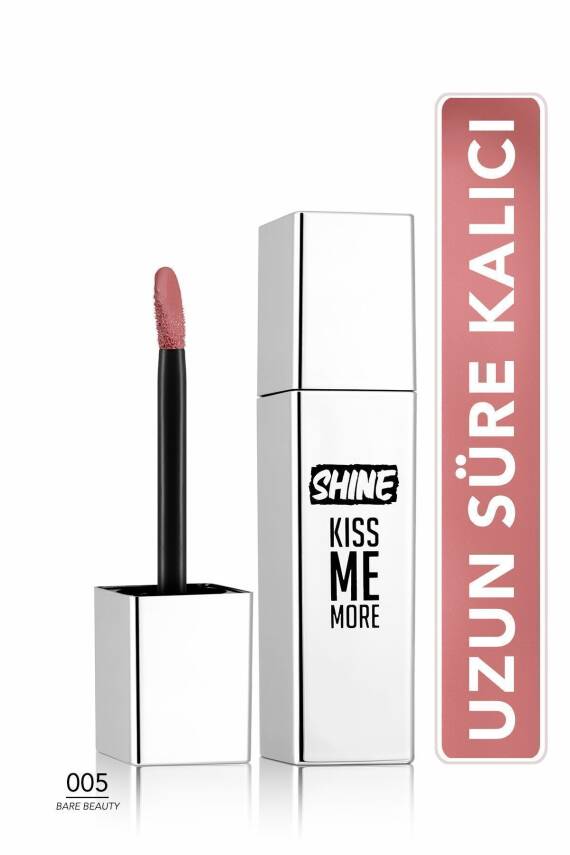 Kalıcı Parlak Likit Ruj (AÇIK MOR) - Shine Kiss Me More Lls - 008 Long Story - 8682536083812 - 255