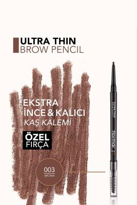 Kaş Kalemi & Fırçası - Ultra Thin Brow Pencil - 001 Beige - 8690604572106 Star Collection 210035 - 154