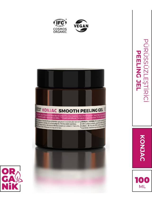 Konjac Organik Arındırıcı Aydınlatıcı Peeling - Karşıtı Nemlendirici Peeling 100 ml - 1