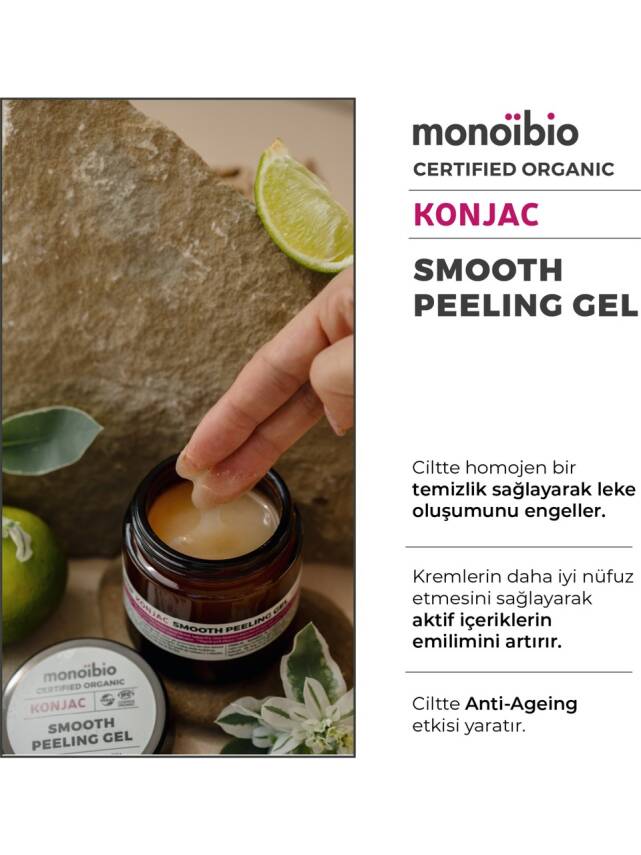 Konjac Organik Arındırıcı Aydınlatıcı Peeling - Karşıtı Nemlendirici Peeling 100 ml - 2