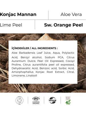 Konjac Organik Arındırıcı Aydınlatıcı Peeling - Karşıtı Nemlendirici Peeling 100 ml - 3