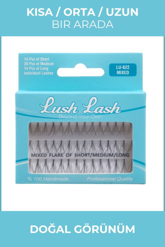 Lash Tekli Takma Kirpik Mixed - 1