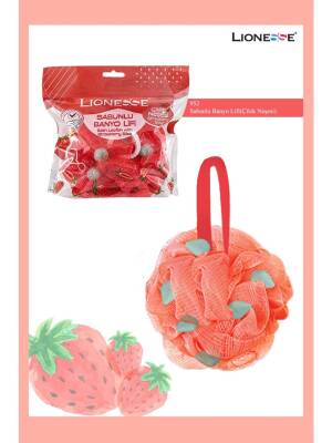 Lionesse Çilek Sabunlu Banyo Lifi 952 - Lionesse