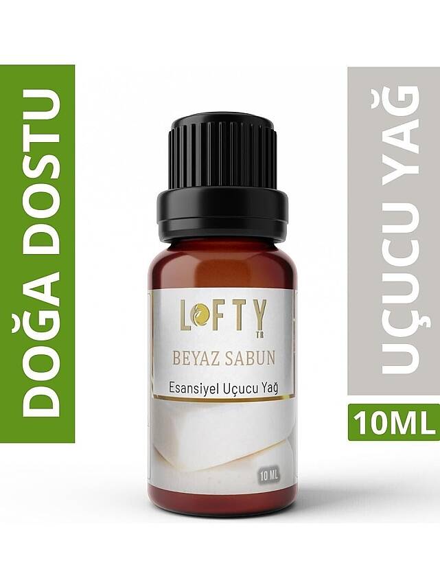Lofty Beyaz Sabun Uçucu Yağ Buhurdanlık Esansı Konsantre Oda Kokusu Uçucu Esans Buhur Yağı 10 ml - 1