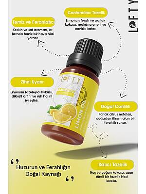 Lofty Limon Uçucu Yağ Buhurdanlık Esansı Oda Kokusu 10 ml - 2