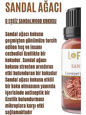 Lofty Sandal Uçucu Yağ Buhurdanlık Esansı Konsantre Oda Kokusu Uçucu Esans Buhur Yağı 10 ml - 2