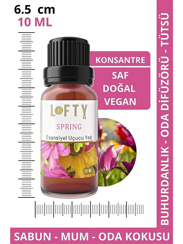 Lofty Spring Bahar Uçucu Yağ Buhurdanlık Esansı Konsantre Oda Kokusu Uçucu Esans Buhur Yağı 10 ml - 4
