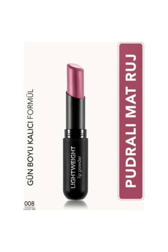 Lightweight Lip Powder Yüksek Pigmentli & Mat Bitişli Ultra Hafif Ruj 008 LUCKY ME - 156
