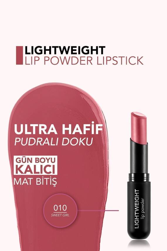 Lightweight Lip Powder Yüksek Pigmentli & Mat Bitişli Ultra Hafif Ruj 008 LUCKY ME - 91