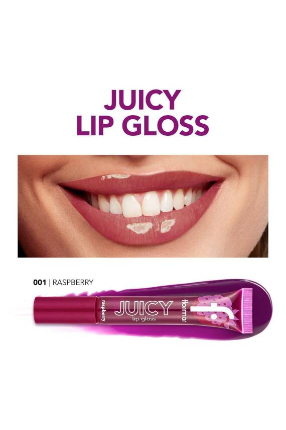 Meyve Aromalı Dudak Parlatıcısı (AHUDUDU) - Juicy Lip Gloss - 001 Raspberry - 8682536087711 - 660