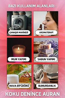 Misk & Gül Esansiyel Uçucu Koku Yağı Ortam Kokusu Doğal Yağ Sihirli Küre Hobi Esansı 10ml - 3