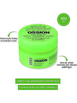 Morfose Ossion Mat Wax Şekillendirici Krem 100 ml  - 2