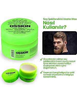 Morfose Ossion Mat Wax Şekillendirici Krem 100 ml  - 3