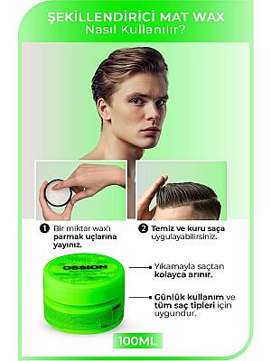 Morfose Ossion Mat Wax Şekillendirici Krem 100 ml  - 4