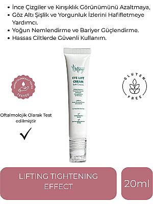 Msay Eye Lift Cream, Ince Çizgi ve Kırışıklık Karşıtı Göz Altı Kremi, Anti Aging, Ginseng, Deniz Yosunu, Hibiscus, Caffeine, Aloe Vera, Soft Cream